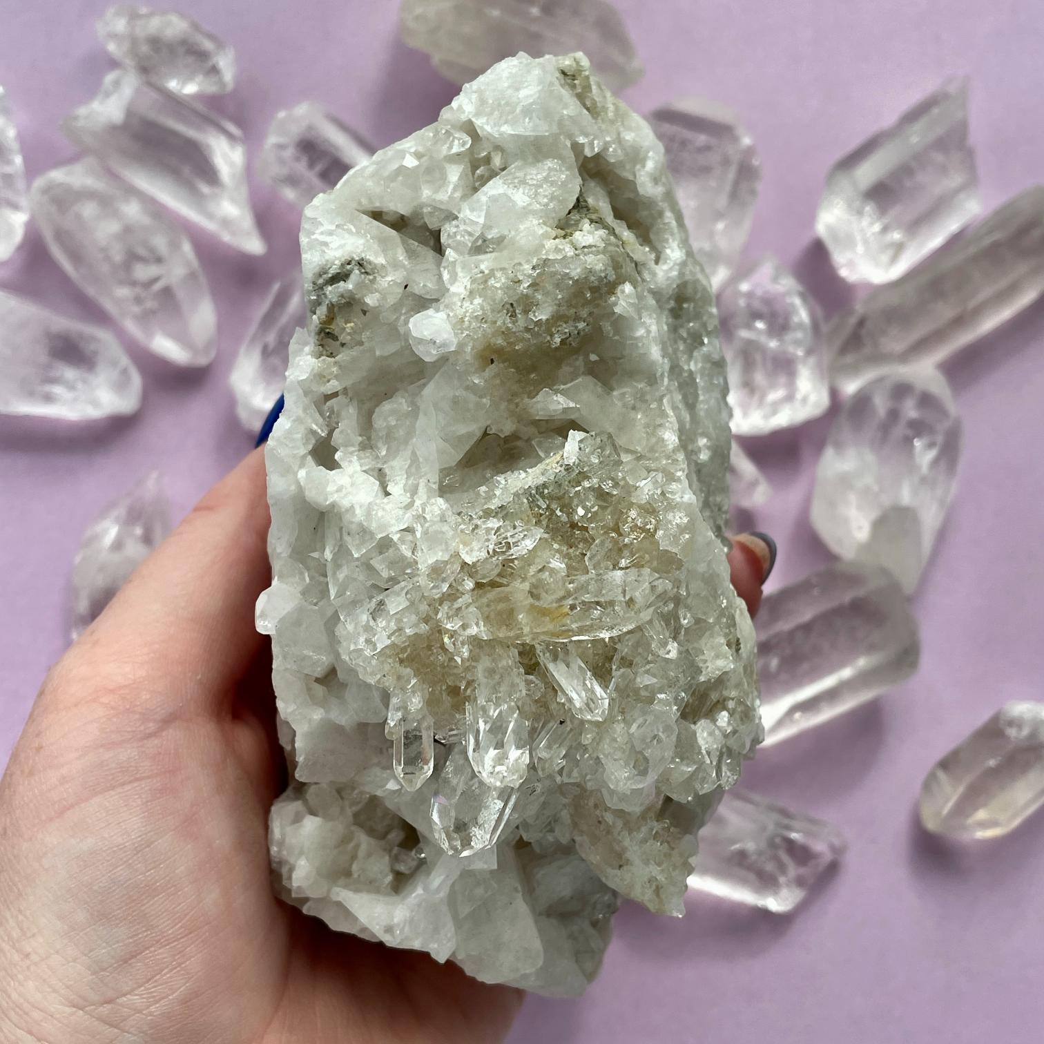 Clear Quartz Cluster - 50 Clear Quartz Cluster - 50